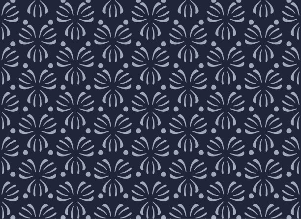 民族花卉造型面图案设计图片下载