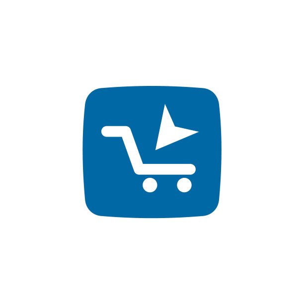 带有购物车图标的在线购物App Logo图片下载
