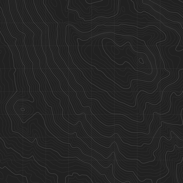 矢量现代制图艺术黑色地形等高线地图抽象背景图片下载