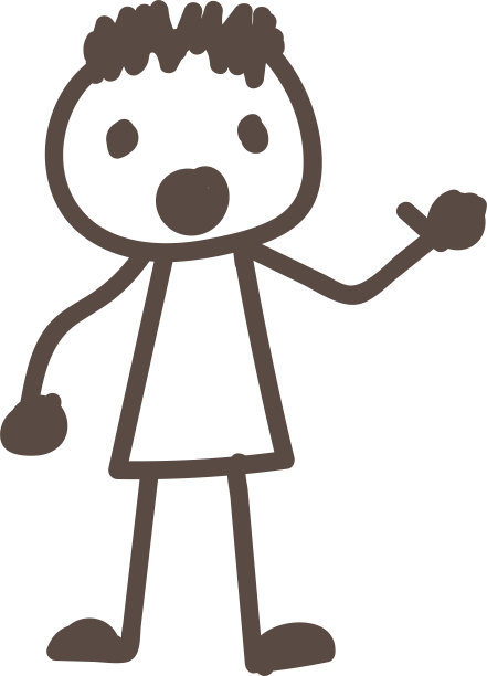 手绘人涂鸦图标标志符号设计图片下载