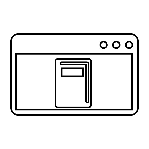 远程学习，在线教育，图标图片下载