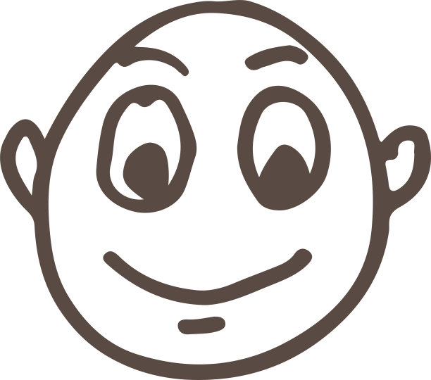 手绘人图标标志符号设计图片下载