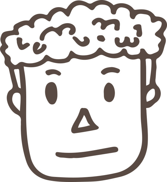 手绘人图标标志符号设计图片下载