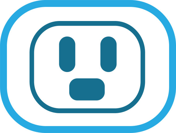 电源插座图标标志符号设计图片下载