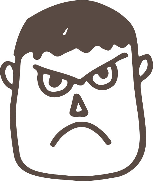 手绘人图标标志符号设计图片下载