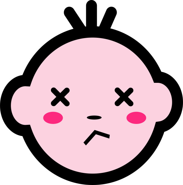 儿童情感图标标识设计图片下载