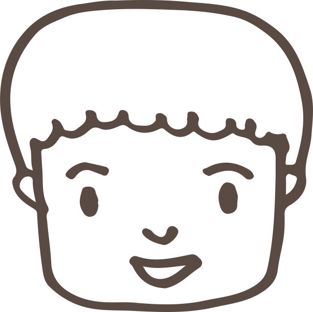 手绘人图标标志符号设计图片下载