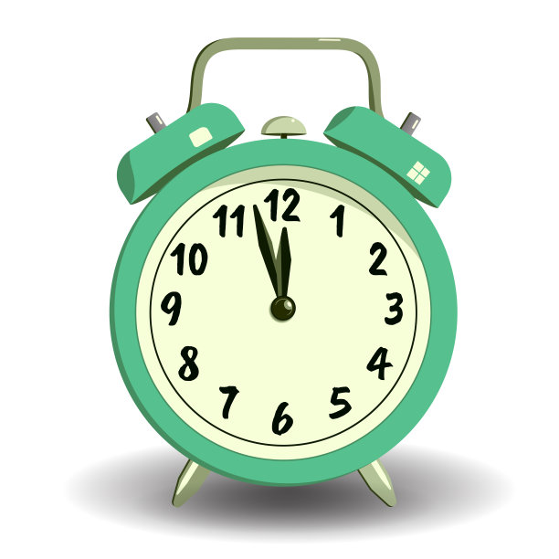 矢量中的红时钟图片下载