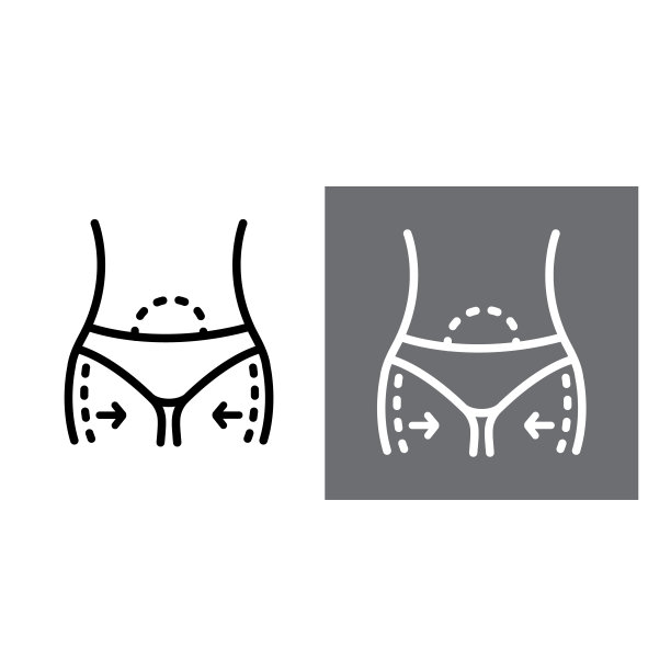 图标减肥问题区域，腿，胃。图片下载