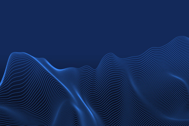 3D虚拟线在黑暗的背景图片下载