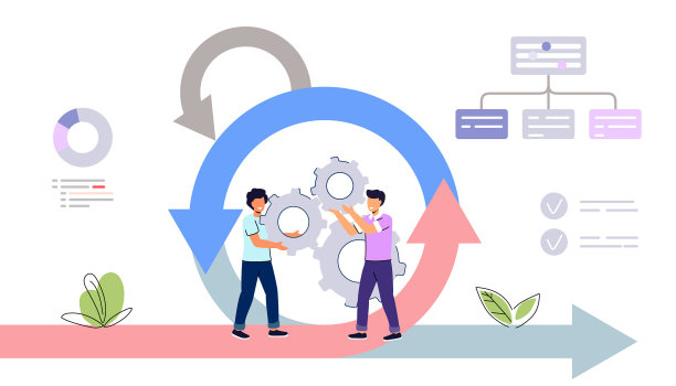 敏捷开发方法论业务概念图片下载