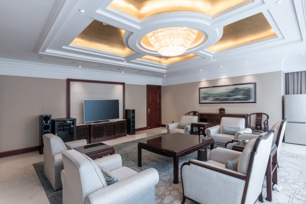 酒店明亮的接待大厅图片下载