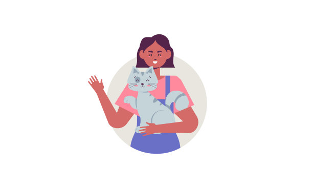 养宠物的扁人图片下载