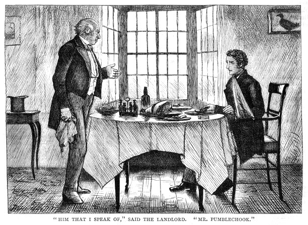 《远大前程》查尔斯·狄更斯19世纪原创插图——《房东和菲利普·皮普·皮里普》图片下载