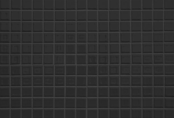 黑色瓷砖高分辨率真实照片。砖无缝图案和纹理的方形地板瓷砖室内房间背景。深色网格瓷砖墙面纹理为带状装饰背景。图片下载