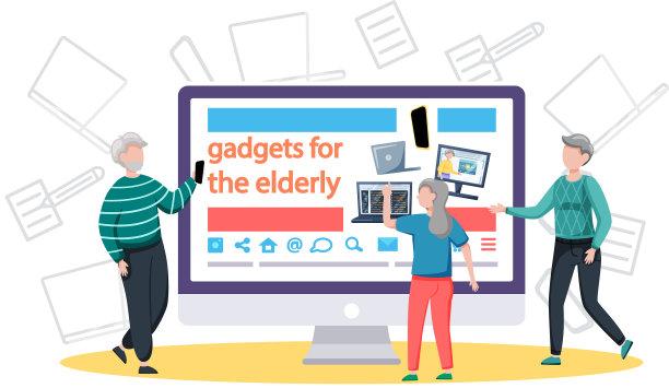 为老年人提供在线讲座和培训工具图片下载