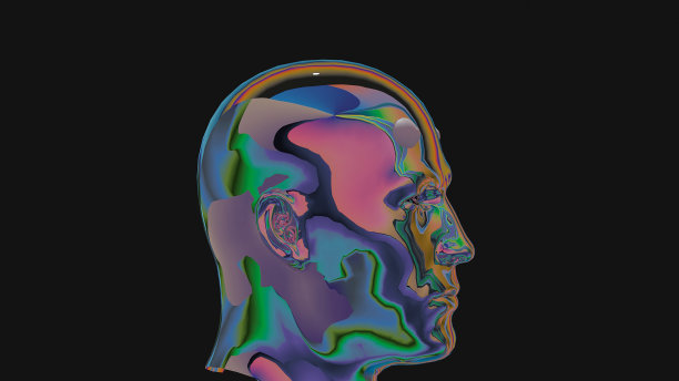 CG金属机器人头部插图图片下载