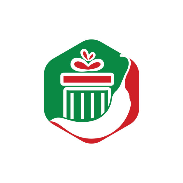 辣礼品矢量标志设计模板。红辣椒礼品矢量标志设计。图片下载