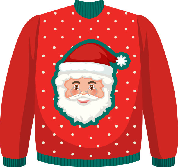 圣诞老人图案的圣诞毛衣图片下载