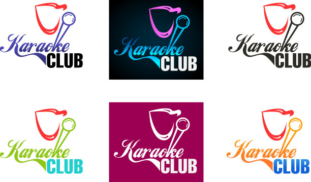 卡拉ok俱乐部logo设计图片下载