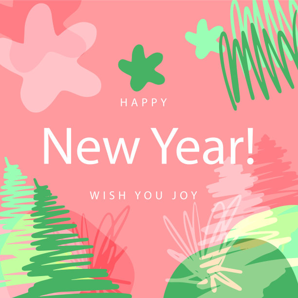 圣诞快乐贺卡时髦抽象图片下载