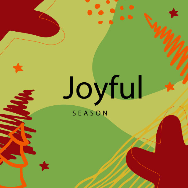 圣诞快乐贺卡时髦抽象图片下载