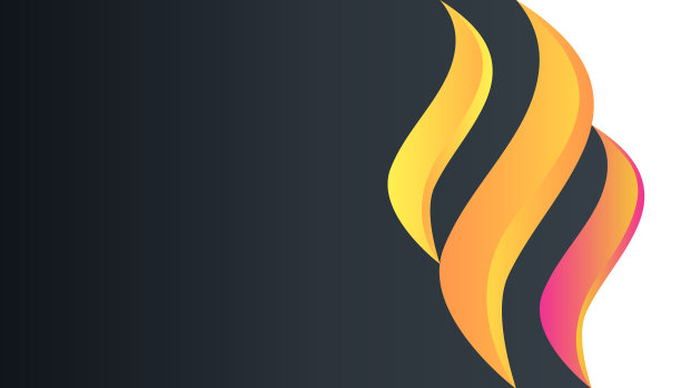 动态三维三角形橙色背景梯度图片下载