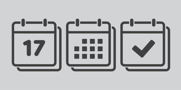 矢量图标页日历第17号，genda，完成图片下载