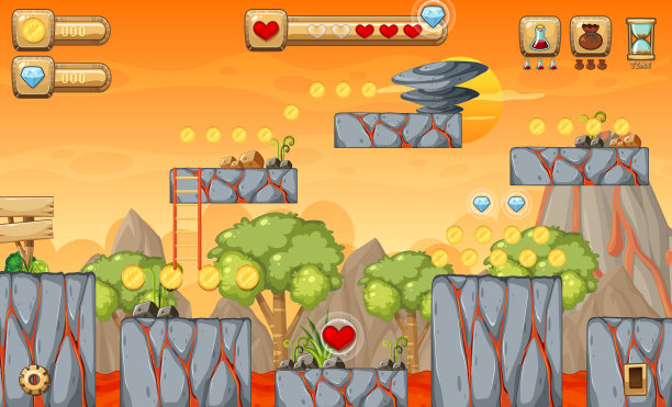 游戏模板森林场景图片下载