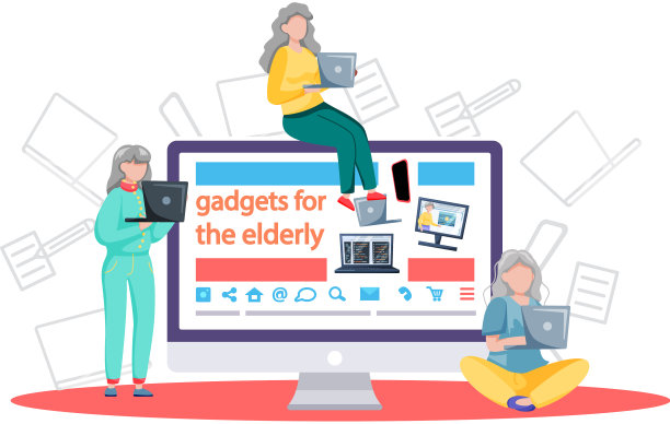 为老年人提供在线讲座和培训工具图片下载