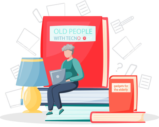 为老年人提供在线讲座和培训工具图片下载