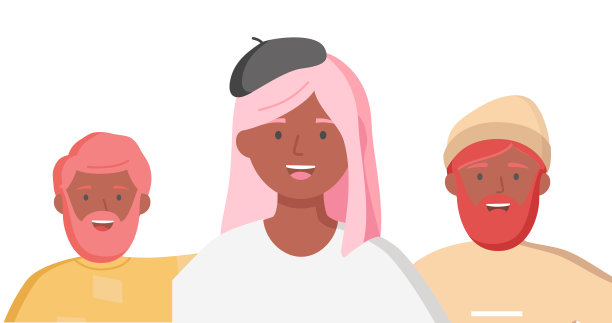 多民族的人站在一起图片下载