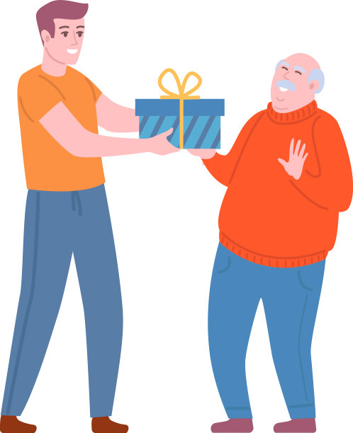 惊喜礼物男送礼物给前辈开心图片下载