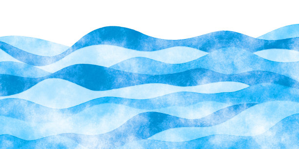 手绘海背景，水彩纹理图片下载