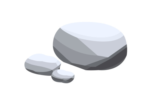 大石多边形巨石，小石块大图片下载