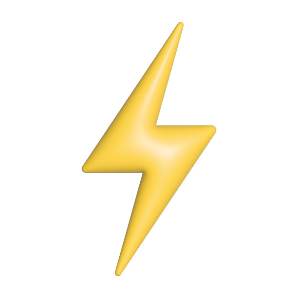 3D闪电图标图片下载