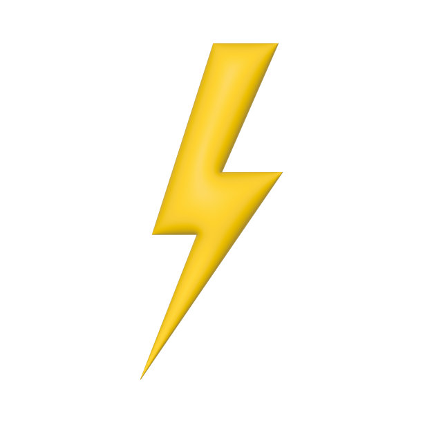 3D闪电图标图片下载