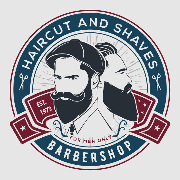 理发店海报模板，有胡子的男人图片下载