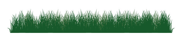 白色横条幅草的剪影图片下载