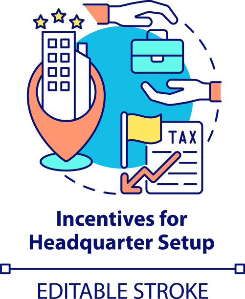 激励总部设立概念图标图片下载