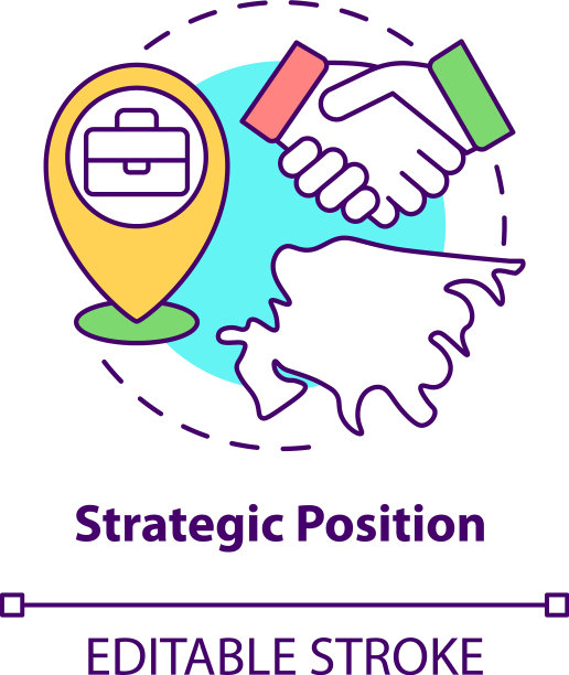 战略位置概念图标图片下载