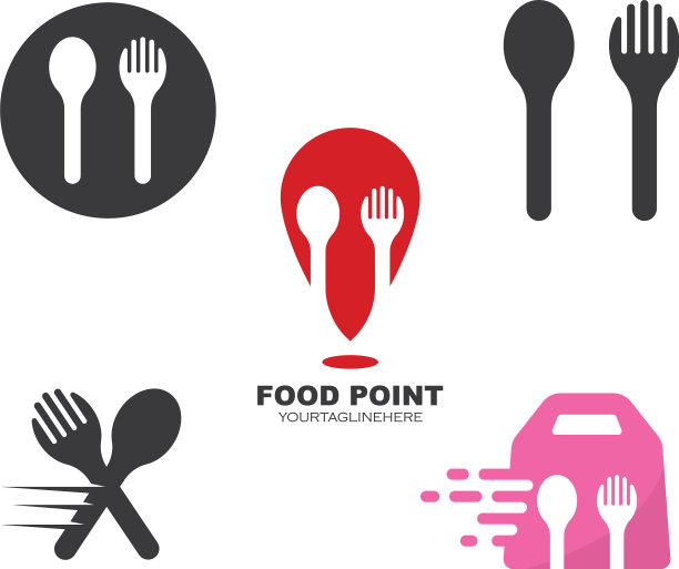 叉子图标设计模板图片下载