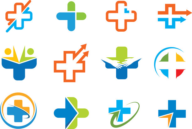 交叉医学图标集设计图片下载