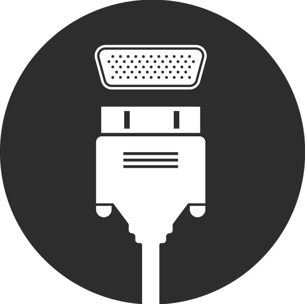 Hdmi电缆图标设计模板图片下载