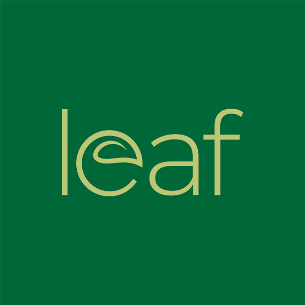 标志式叶子与形状绿色图片下载