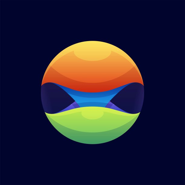 矢量插图抽象梯度彩色风格。图片下载