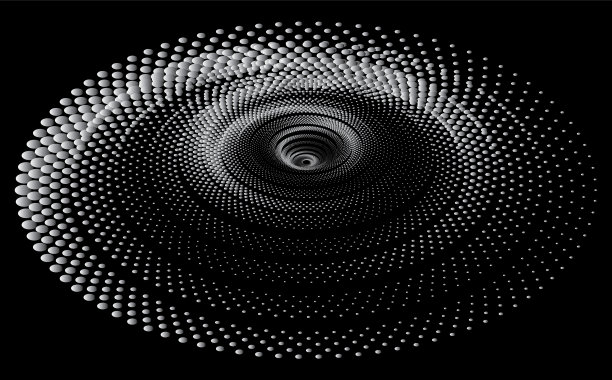 隧道或虫洞数字线框隧道3d图片下载