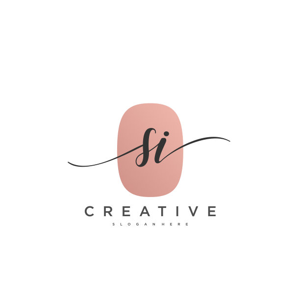 Si初始手写极简几何标志图片下载