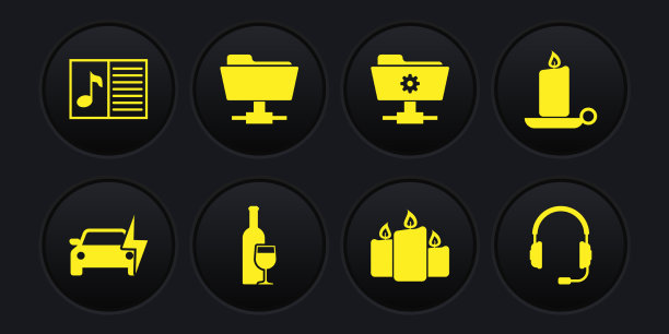 将电动汽车燃烧的蜡烛放在烛台上图片下载