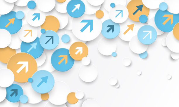 用向上的箭头增加多彩的业务概念图片下载